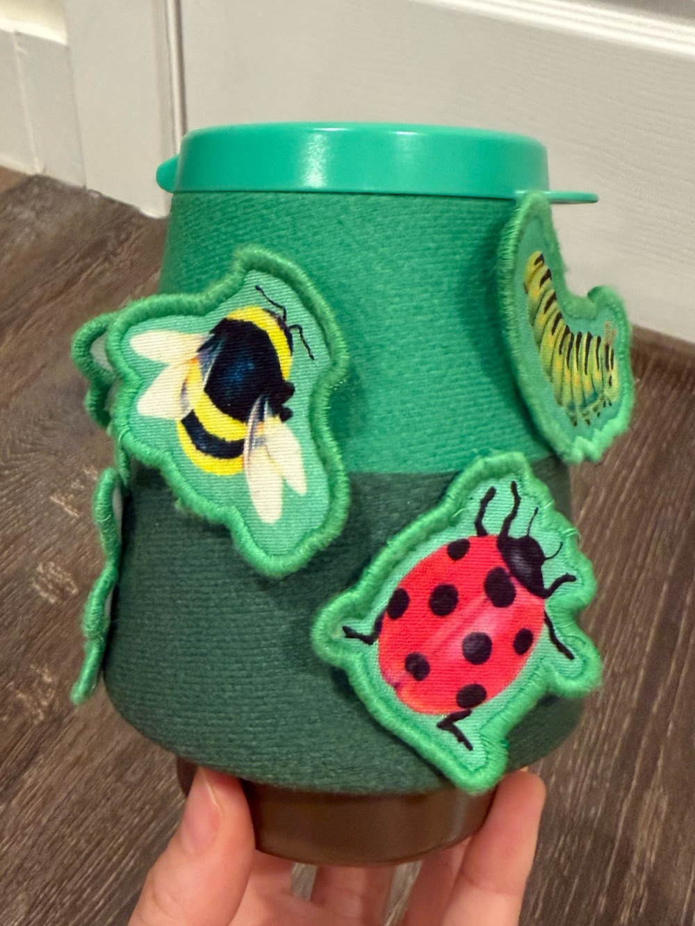 LOVEVERY Felt Bug Activity Cup with Removable Insect Stickers